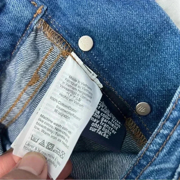 Madewell Adirondack Short Overalls in Delmar Wash Blue Size s - Picture 13 of 13